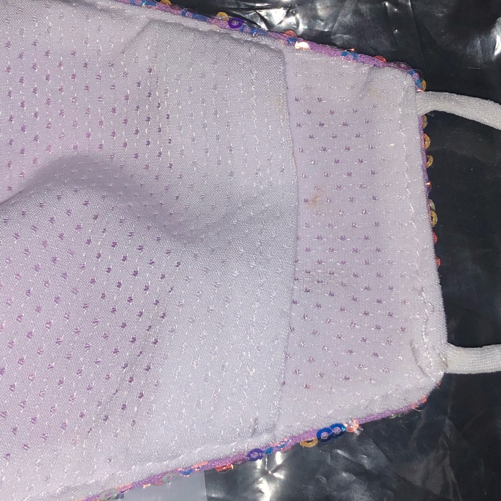 Set of 2 iridescent sequin face masks - Picture 4 of 7